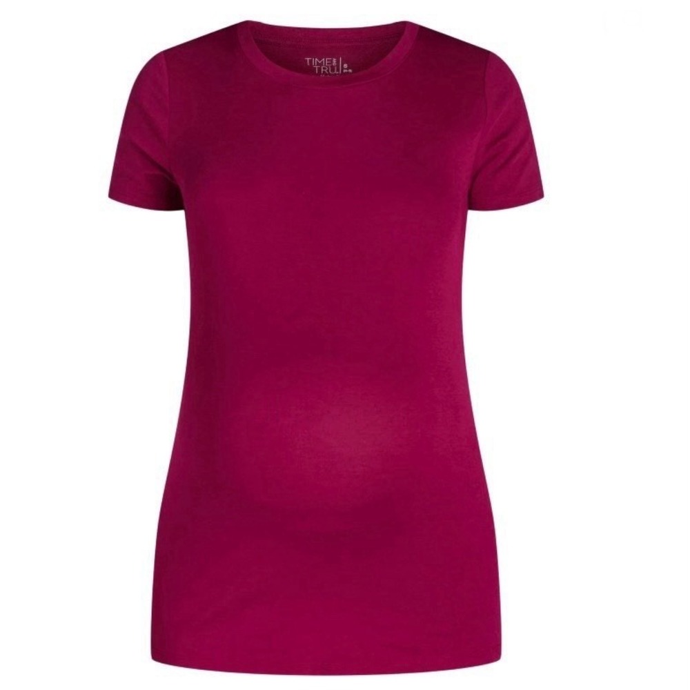 Time and Tru Womens Maternity Tee with Short Sleeves Small 4-6 New with Tags
